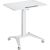 Maclean MC-453 W Mobile Laptop Desk with Pneumatic Height Adjustment, Laptop Table with Wheels, 80 x 52 cm, Max. 8 kg, Height Adjustable Max. 109 cm (White)
