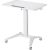 Maclean MC-453 W Mobile Laptop Desk with Pneumatic Height Adjustment, Laptop Table with Wheels, 80 x 52 cm, Max. 8 kg, Height Adjustable Max. 109 cm (White)