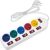 Maclean power strip, 5 socket extension cable, with switches, 250VAC/10A, 1.5m, MCE204 M/W