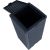 Trash bin GALA 41x41xH86cm/118L, black plastic