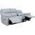 Recliner sofa BOWEN 3-seater with electric mechanism, beige genuine leather