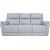 Recliner sofa BOWEN 3-seater with electric mechanism, beige genuine leather