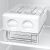 Gorenje NRR9185EAXL side-by-side refrigerator Freestanding 550 L E Silver