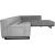 Corner sofa HASSO RC, grey