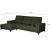 Corner sofa DARLA VN dark green