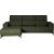 Corner sofa DARLA VN dark green