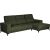 Corner sofa DARLA PN dark green
