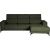 Corner sofa DARLA PN dark green