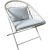 Balcony set YOLANDA 2 chairs and table, light gray