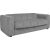 Sofa bed STELLA with spring mattress, grey