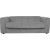 Sofa bed STELLA with spring mattress, grey