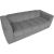 Sofa bed STELLA with spring mattress, grey
