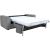 Sofa bed STELLA with spring mattress, grey