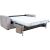 Sofa bed STELLA with spring mattress, beige