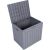 Storage box PORTOLA 56x43xH53cm/118L, grey plastic