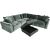 Corner sofa and ottoman DIVI mint green