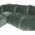 Corner sofa and ottoman DIVI mint green