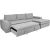 Corner sofa bed KAJA RC, light grey