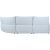 Corner sofa CANNES RC electric recliner, light grey