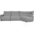 Corner sofa CANNES RC electric recliner, grey