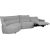 Corner sofa CANNES LC electric recliner, grey