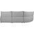 Corner sofa CANNES LC electric recliner, grey