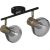 Activejet LISA double black and gold ceiling wall light strip E14 wall lamp for living room