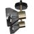 Activejet LISA double black and gold ceiling wall light strip E14 wall lamp for living room