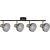 Activejet LISA double black and gold ceiling wall light strip E14 wall lamp for living room