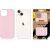 Tactic Тактический бархатный чехол Smoothie Cover для Apple iPhone 14 Pink