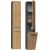 Top E Shop Topeshop NEL IV ANT/ART bathroom storage cabinet Graphite, Oak