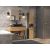 Top E Shop Topeshop NEL I ANT/ART bathroom storage cabinet Graphite, Oak
