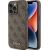 Guess PU 4G Metal Logo Case Aizsargapvalks Priekš Apple iPhone 15