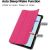 iLike Tri-Fold Eko-ādas Maks ar statīvu Apple iPad Pro 11'' (2024) 5. paaudze Koraļļu rozā