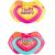 Mānekļi "NEON LOVE" silikona simetriskās formas 0-6 mēn., Canpol 22/652 pink (2 gab.)
