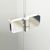 Ravak BSD2-90 A-R chrom+glass Transparent (890-905) veramās dušas durvis