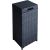 Trash box WICKER 36x36xH80cm, black