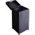 Trash box WICKER 36x36xH80cm, black