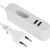 Electraline 70047 Универсальный дорожный адаптер 1p 2xUSB / 2.4A / 1.5m