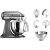 KitchenAid 5KSM175PSEMS  Artisan food processor 300 W 4.8 L Silver