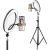 RoGer XT Statīvs ar telefona turētāju un LED lampu 10" 1.6m