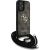 Guess PU 4G Metal Logo Crossbody Strap Case Aizsargapvalks priekš Apple iPhone 16