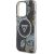 Guess IML Glitter Magnolia and Triangle Logo MagSafe Case Aizsargapvalks priekš Apple iPhone 16 Pro Max