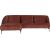 Corner sofa ASHLEY VN bordeaux