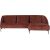 Corner sofa ASHLEY PN bordeaux