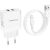 Сетевая зарядка Borofone BN15 10.5W 2xUSB-A + USB-A to Lightning cable 1.0m белая