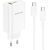 Charger Borofone BN10 65W GaN USB-C/USB-A + USB-C to USB-C cable 1.0m white Telefonu lādētāji 220v