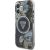 Guess Glitter Flowers Triangle Buttons MagSafe Aizsargapvalks priekš Apple iPhone 16