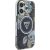 Guess Glitter Flowers Triangle Buttons MagSafe Aizsargapvalks priekš Apple iPhone 16