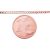 Zelta ķēdīte Kartjē 1.2 mm, dimantu apstrādājums #1400028(Au-R), Sarkanais Zelts 585°, garums: 40 cm, 1.56 gr.